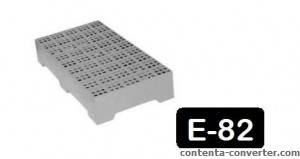 Piso Plástico PRP-E82 41x42x13 Estrado Plástico 41x82 cm