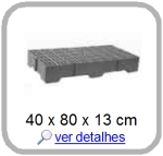 estrado plastico 40 x 80 cm
