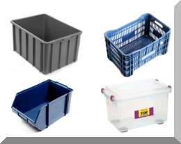 Caixas Plásticas, diversos modelos Caixa Pallet Plástica Dobrável