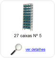 estante metalica porta componentes para 27 caixas plasticas bin numero 5