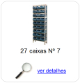estante metalica porta componentes para 27 caixas plasticas bin numero 7