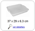 bandeja plastica 6,3 x 29,0 x 37,0 cm 059