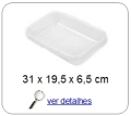 bandeja plastica 6,5 x 19,5 x 31 cm 058