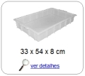 bandeja plastica 8,0 x 31,0 x 50,0 cm 061
