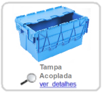 caixa de plastico com tampa articulada